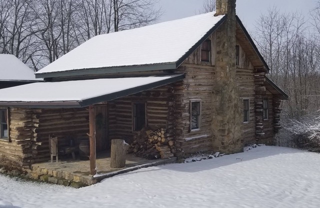 Hand crafted Log Cabin with 1800's décor, hiking trails and privacy!
