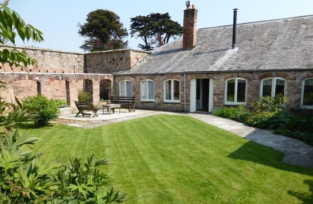 The Coach House within heritage Tregrehan Garden on Cornwall's South Coast