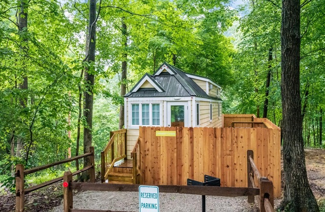 Tiny Home experience with secluded treed 60 acres with trails