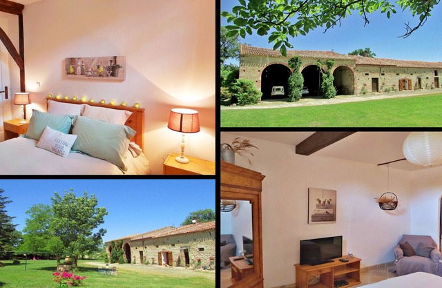 Tournesol: typical 2-person, 1-bedroom gite between Toulouse and Carcassonne