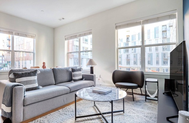 Trendy Cambridge Alewife 2BR w/ W/D, Gym & Roof, nr T, by Blueground