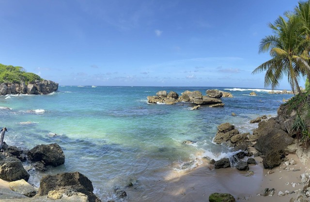 Unique, Secluded Corral Stone Villa with large gardens and private beach access