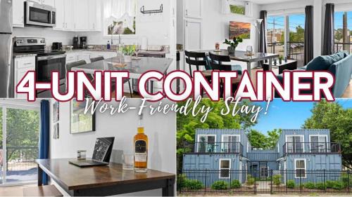 Unique Shipping Container Retreat Two 1BR Units