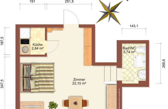 Muy céntrico apartamento / 150m a la gran Plöner Lago / Apartamento 4