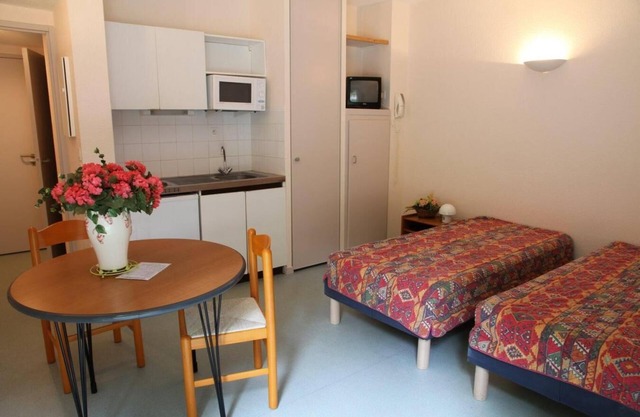 100m del centro estación, vista montaña, fitness, parking, tv, 25m², Guzet