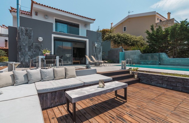 Villa Adam, al lado del templo de Poseidón. Piscina privada al lado de la playa