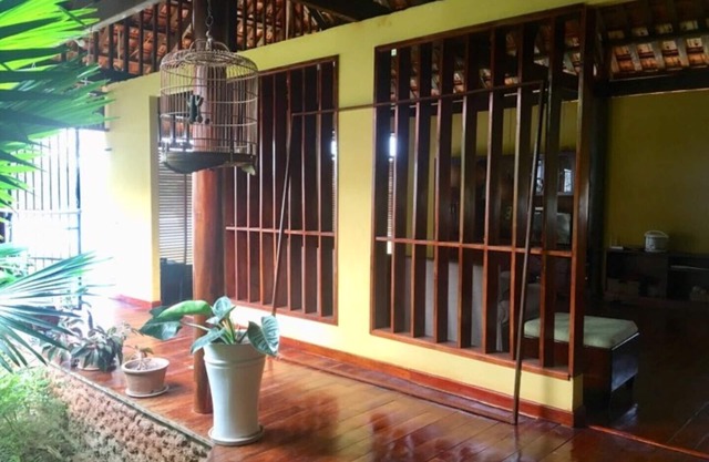 Villa Cua Can - Jardín con vista al río - 50m de la playa.