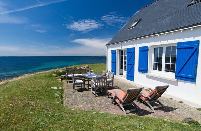 Casa con vistas panorámicas al mar en Nevez, cerca de Pont-Aven, wi-fi gratis,