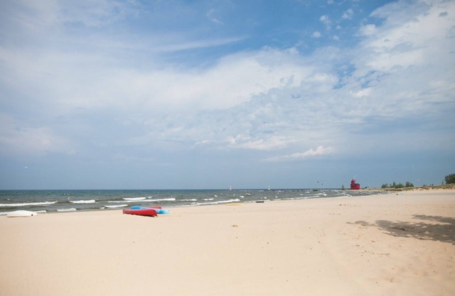 Playa de Michigan de lago Vintage Cottage