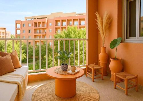 Vue sur le Jardin Majorelle - Balcon Privé, Calme & Élégance