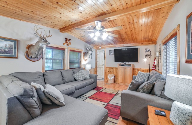 Walk to Lake: Dover Cabin w/ Views & Porch