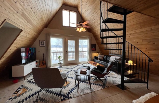 Waterfront A-Frame w/ Perfect View of Lake Pepin!