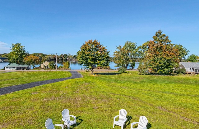Waterfront home on Lake Champlain with pool, hot tub, dock, kayak & canoe