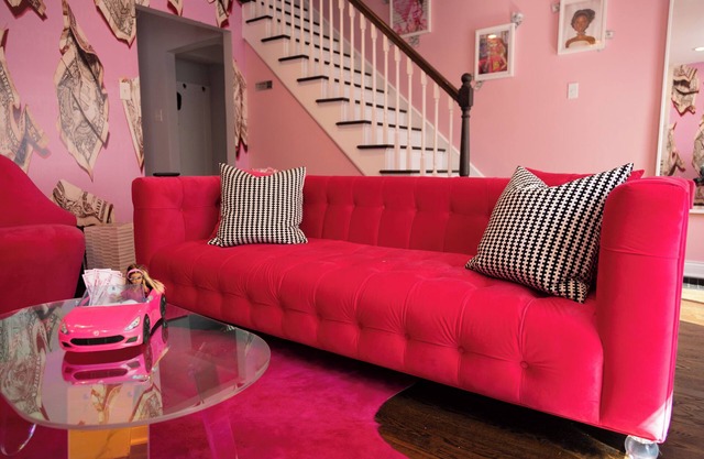 Welcome to Boss Barbie’s Dreamhouse! Everything is pink.