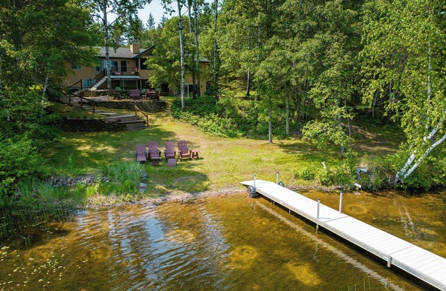 Whispering Woods- Spacious 5 bedroom home with sandy frontage near Spooner, WI.