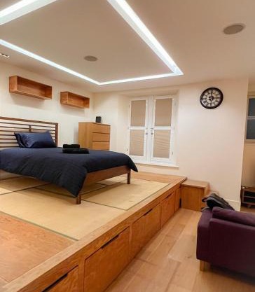 Wood studio flat