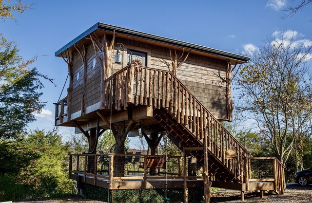 World's First Interactive Treehouse Experience! Air Fort One ✈️
