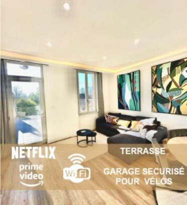 Villefranche-de-Lauragais Apartamento | Élégance Lauragaise * Wifi * Netflix * Terrasse