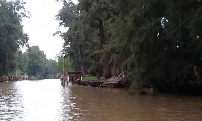 Partido de Tigre Cabaña | Íntima cabaña en la rivera del río Espera. Arboleda, parque, muelle propio, PAZ.
