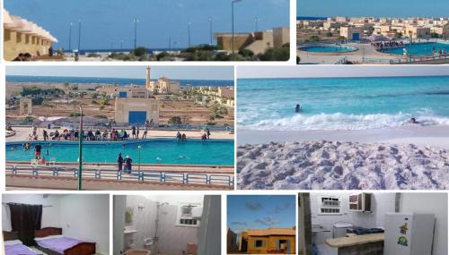 Marsa Matruh Chalet De Esquí | للإيجار في مطروح شاليه داخل قرية سياحية شاليه شايف البحر امتداد شاطئ الابيض البحر متاح لكن حمام السباحة هذا الصيف به أعمال صيانه 130
