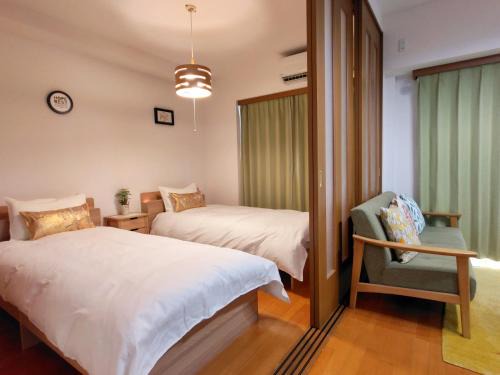 Shikitsuhigashi Apartamento | 吉喜の屋公寓2室1厅難波南1号店最大4人車站步行1分钟高島屋心齋橋道頓堀通天閣橙子街