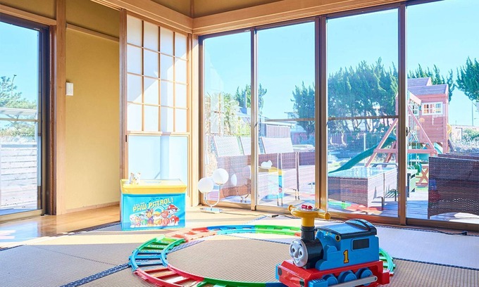 Chosei Apartamento | 滑り台ブランコ砂場のあるペットと過ごせる夕日の美しい宿。