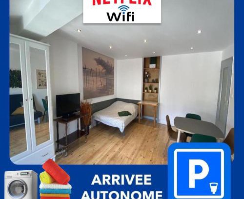 Cret de Roc Apartamento | 018 CHIC & COSY F1 41m2 HYPERCENTRE WIFI SMART TV NETFLIX
