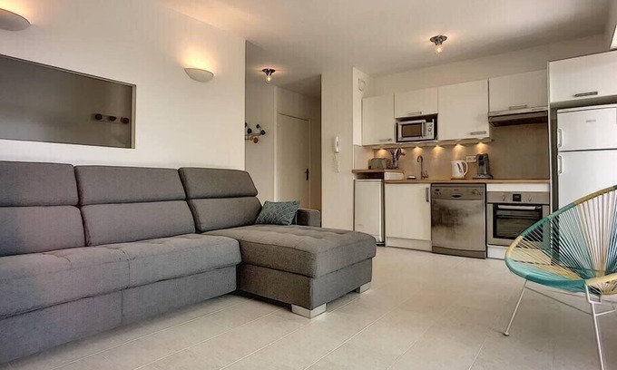 Plaine de la Brague Apartamento | (035) Luminoso 3p Tranquilo con piscina y jardín Clim