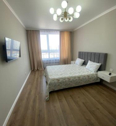 Almaty District Apartamento | 1 комнатная квартира район Нурлы-жол