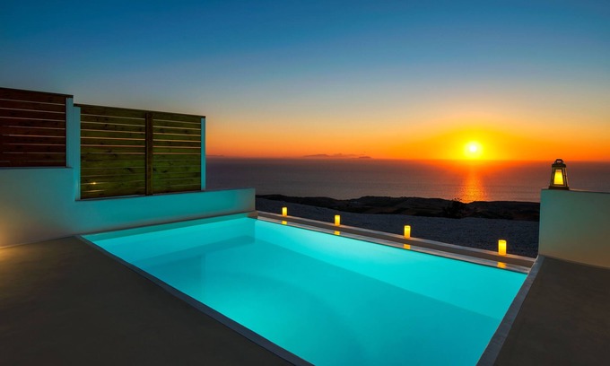 Vourvoulos Casa | 1 BD Grande Suite with Private Pool & Sea View - Siete Mares Luxury Suites