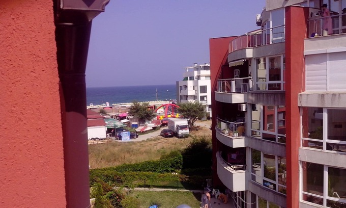 Sozopol Apartamento | Apartamento de 1 dormitorio con vistas al mar / piscina cerca de la playa en Sozopol, hotel Onegin