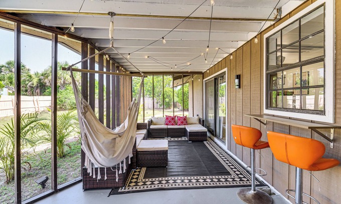 Indialantic Casa | 1 Block to Beach & Eats: Modern Indialantic Apt