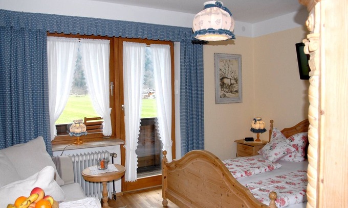 Grassau Apartamento | primero Apartamento Friedenrath, 25 m², 1-2 pers., Dormitorio, balcón orientado al oeste