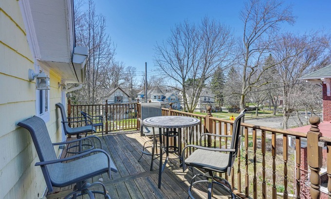 Downtown Casa | < 1 Mi to Old Town Lansing: Home w/ Furnished Deck