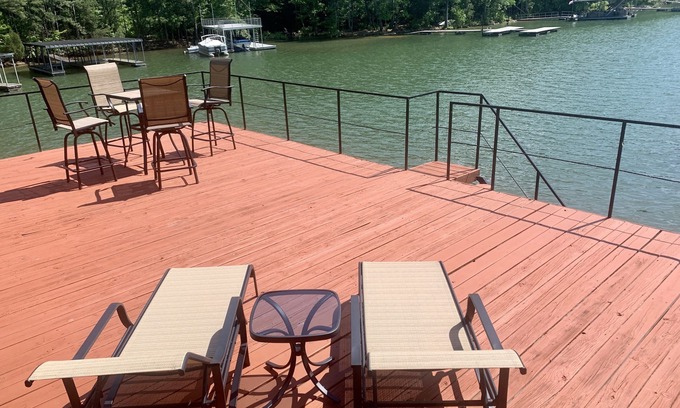 Buford Casa | 1 mile from Lanier Islands with Deep Water Dock & Year Round Beautiful Views!