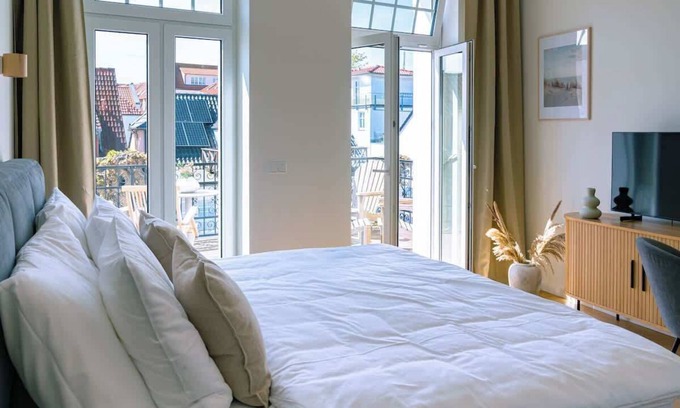 Warnemuende Apartamento | 1-Raum Appartment „Nr. 4“ mit großer Terrasse
