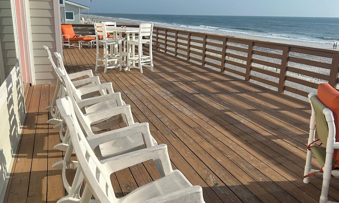 Vilano Beach Casa | 100' Oceanfront Home with Massive Deck & Stunning Views