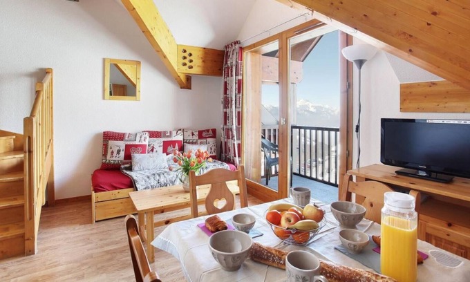 Montgellafrey Apartamento | Tv, local para esquís, 25m², Saint-François Longchamp
