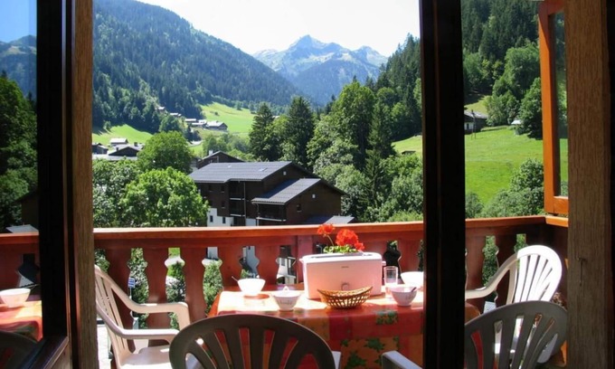Areches Apartamento | A 100m de las pistas de esquí, 2.o piso, parking, tv, 28m², Arêches-Beaufort