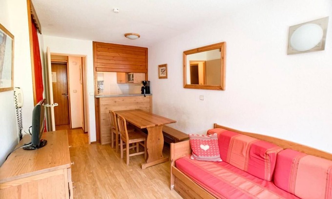 Tignes Apartamento | A 100m de las pistas de esquí, 4.o piso, balcón, tv, local para esquís, 36m², Tignes