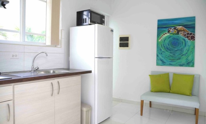Boroncana Apartamento | Apartm one bedroom, full bed+tween bed,patio bbq, 3 minutes to palm beach.