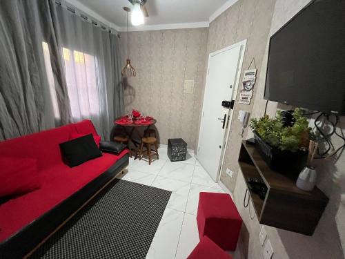Canto do Forte Apartamento | 113 Canto do Forte - 1dorm - 200 m da Praia e 20m dos Bares e restaurantes - Estacionamento gratuito e WI Fi , TV a cabo