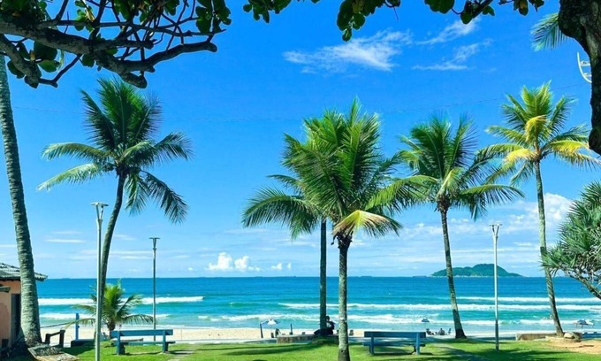 Tombo Apartamento | 12-Vista Linda Pé na Areia Guarujá-Tombo