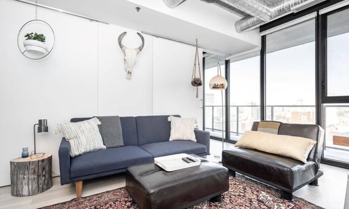 Downtown Winnipeg Condominio | Condominio industrial en el piso 12 en el centro