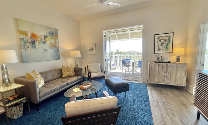 Santa Rosa Beach Condominio | Redfish Village # 427 - Bellamente amueblado y excelentes vistas! ¡Te lo mereces!