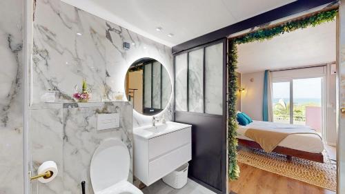 Tartane Apartamento | 150 de Grey Studio pour 2 avec SPA, Vue sur mer