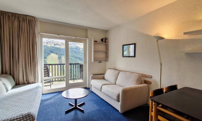 Flaine Apartamento | 300m del centro estación, 5.o piso, tv, local para esquís, 25m², Flaine