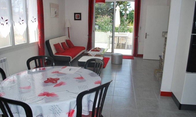 La Gueriniere Villa | 70m² MUY BONITA CASA 6 personas (2 habitaciones) 150 m del mar (pesca, pla