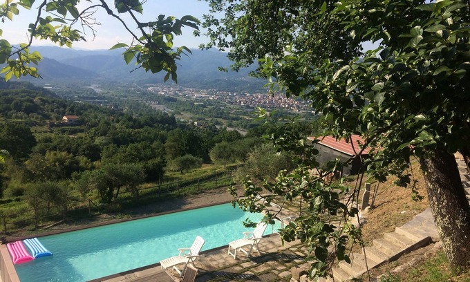 Vezzano Ligure Casa | 1600 casa de campo-piscina-WI-FI y aparcamiento gratuito