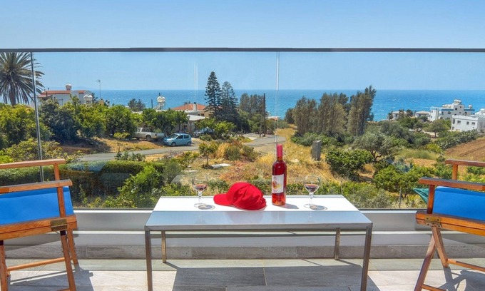 Pomos Villa | 180 degrees views, Modern villa Quiet area